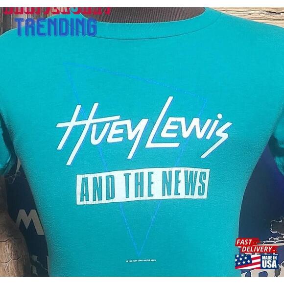 Other - Nos 1985 Huey Lewis News Pop Rock Concert Tour Tee T Shirt